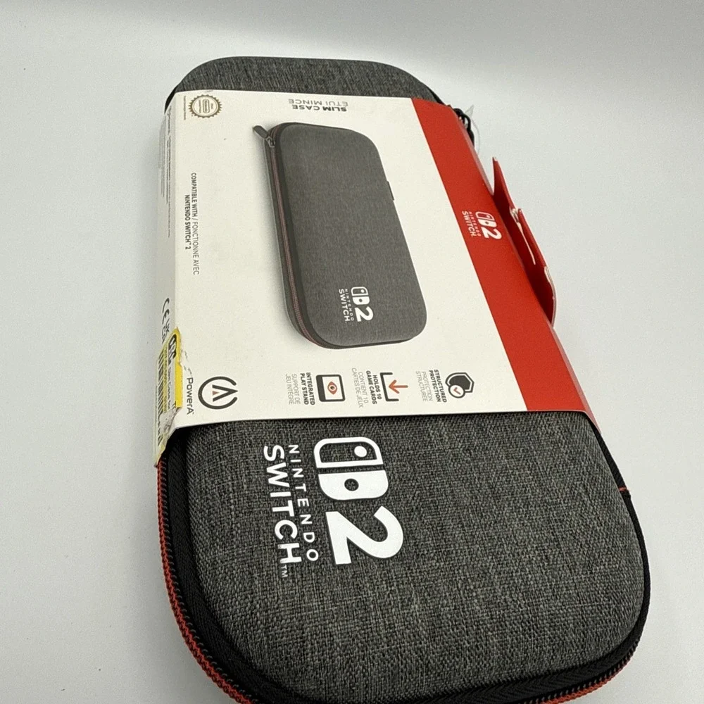PowerA Slim Case for Nintendo Switch 2 in Dark Heather Gray New